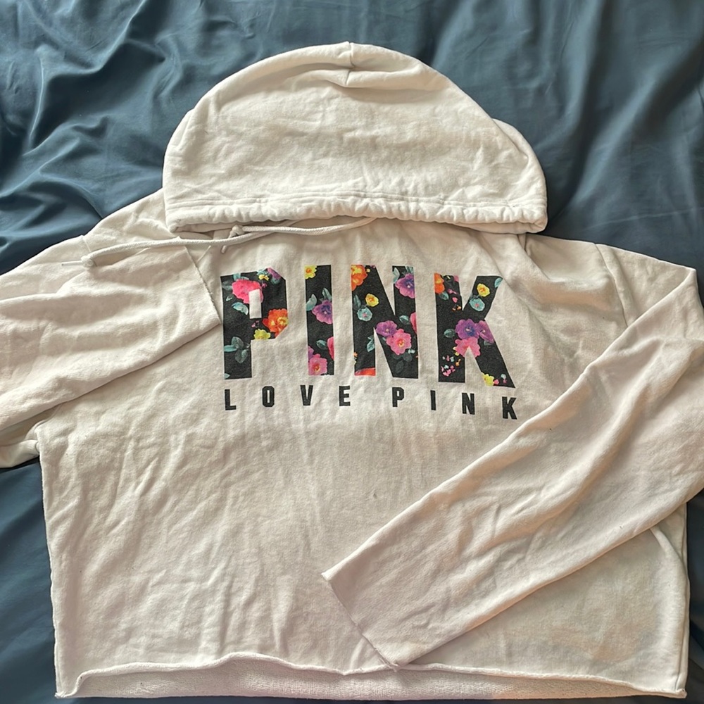 Pink Cropped Sweatshirt